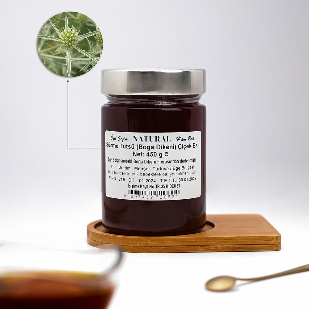 Tütsü Boğa Dikeni Çiçek Balı (450 gr)