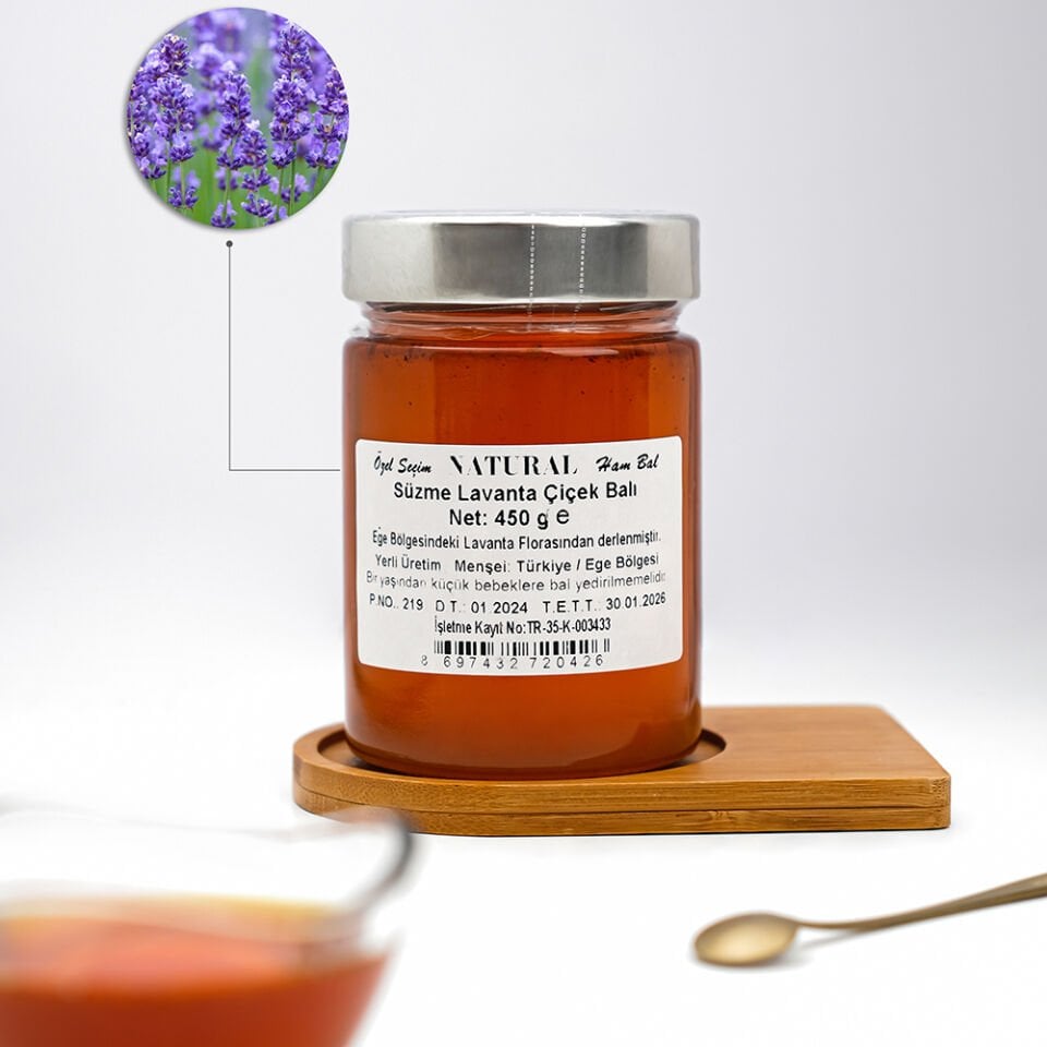 Lavanta Süzme Çiçek Balı (450 gr)