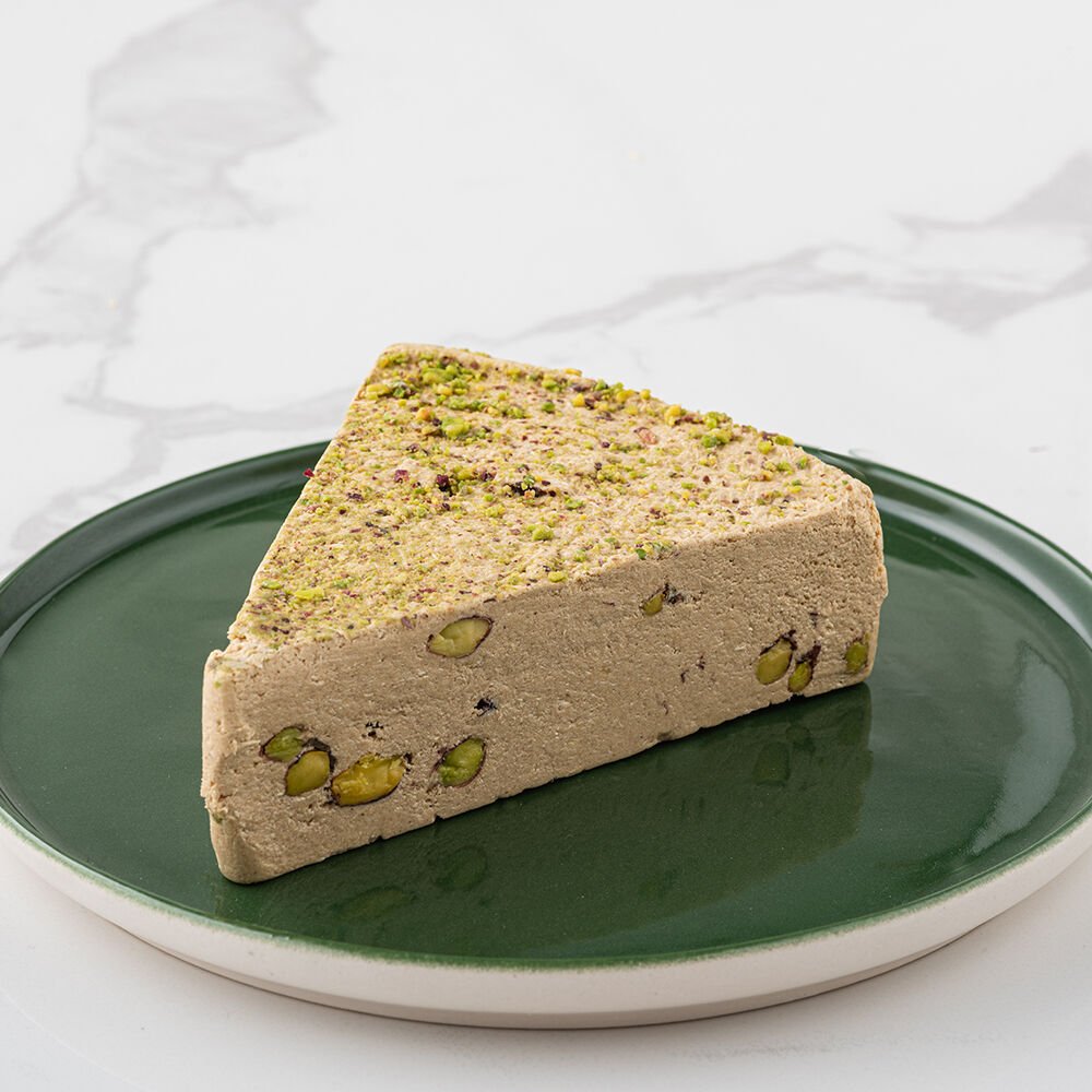 Manisa Antep Fıstıklı Tahin Helva  (Elma Suyu ile Tatlandırılmış) (300 gr)