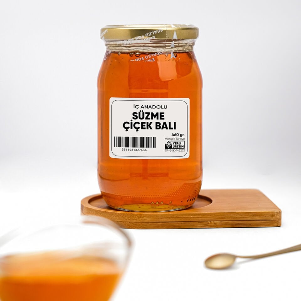 İç Anadolu Süzme Çiçek Balı (460 gr)