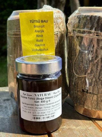 Tütsü Boğa Dikeni Çiçek Balı (450 gr)
