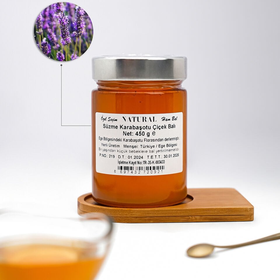 Karabaşotu Süzme Çiçek Balı (450 gr)