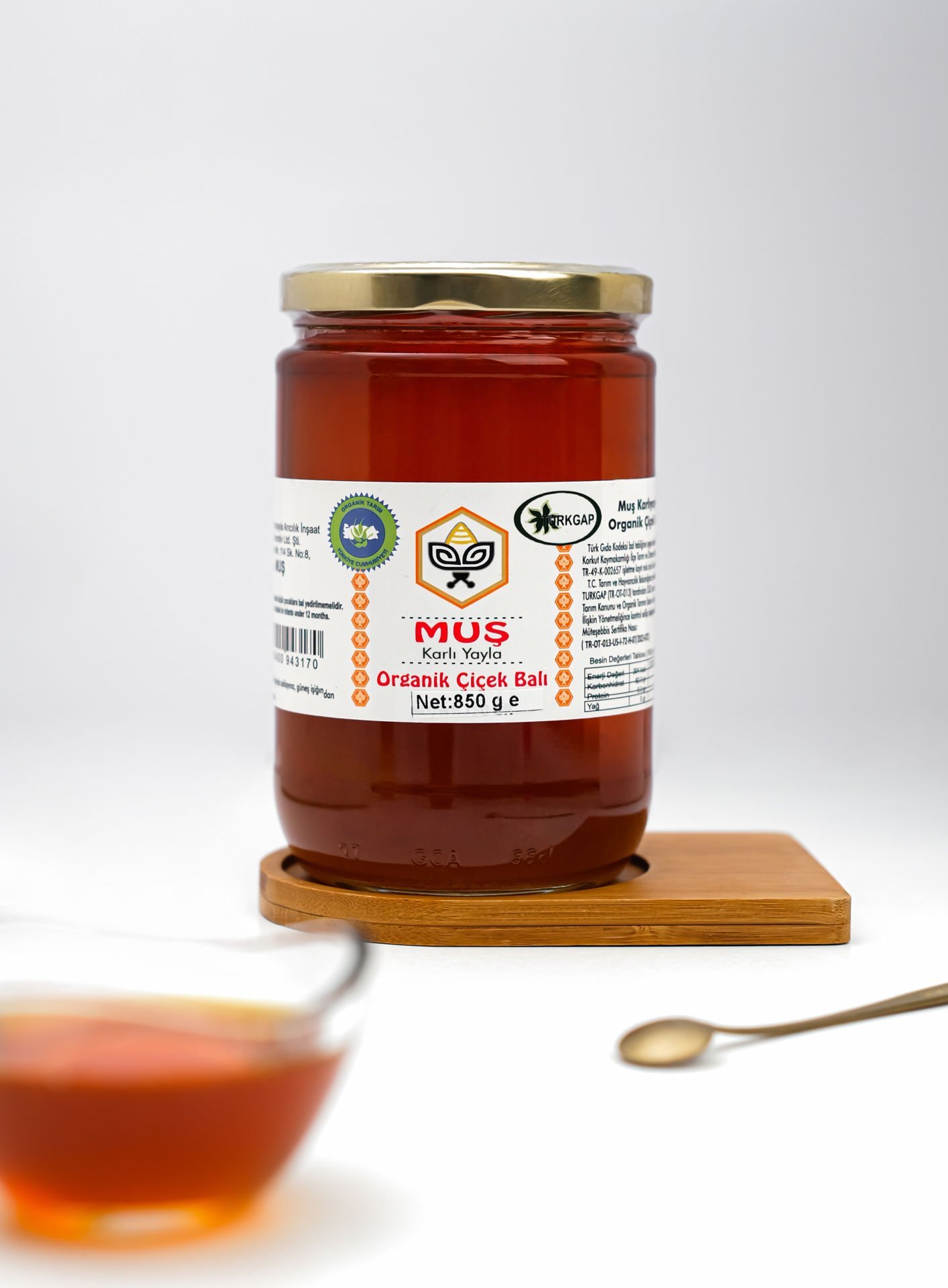 Muş Karlı Yayla Organik Çiçek Balı (850 gr)