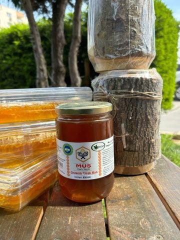 Muş Karlı Yayla Organik Çiçek Balı (850 gr)