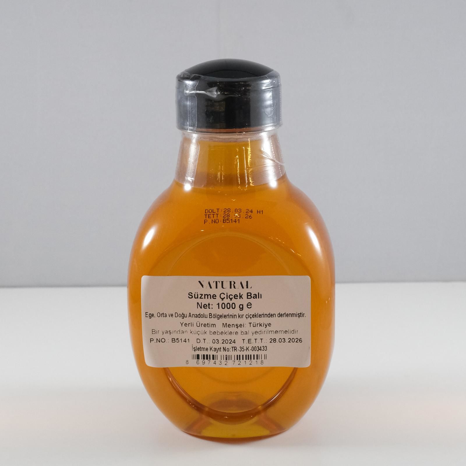 Natürel Süzme Çiçek Balı (1000 gr)