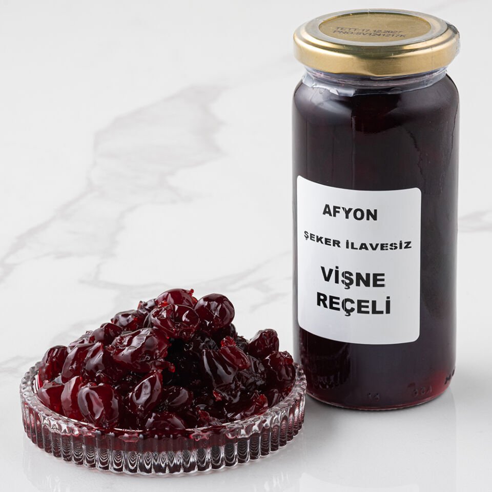 Vişne Reçeli (Elma Suyu ile Tatlandırılmış) (300 gr)