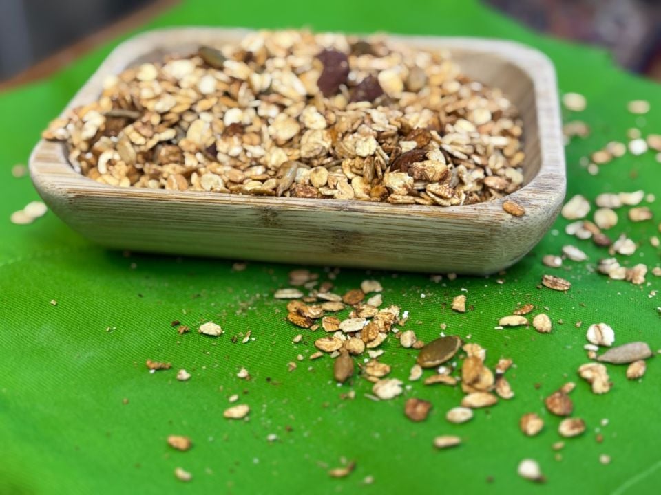 Özel Üretim Tahıl Gevreği Fıstık  ve Tahin  Glutensiz (250 gr)