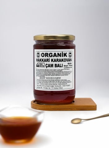 Organik Hakkari Karakovan Süzme Çam Balı (850 gr)