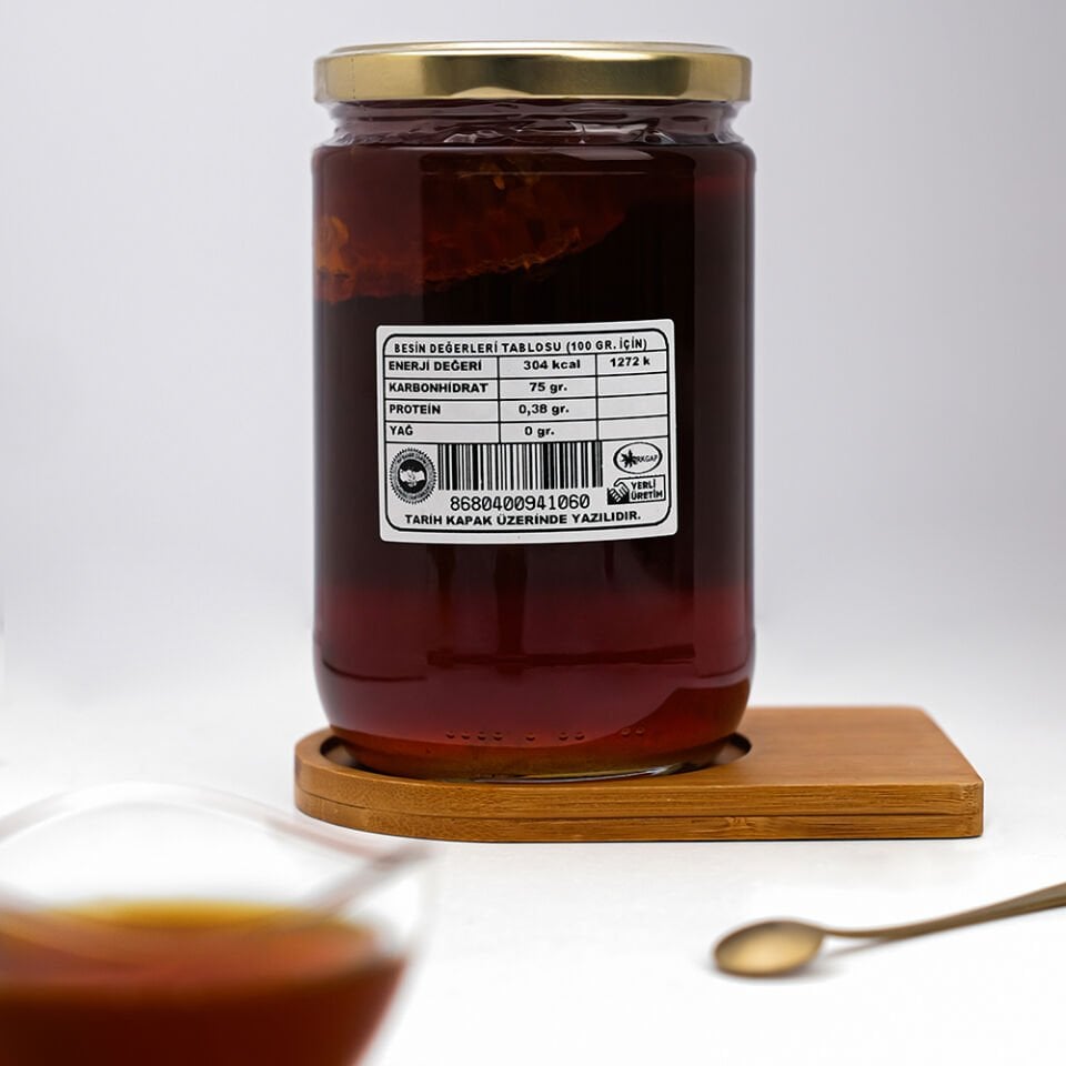 Organik Hakkari Karakovan Süzme Çam Balı (850 gr)