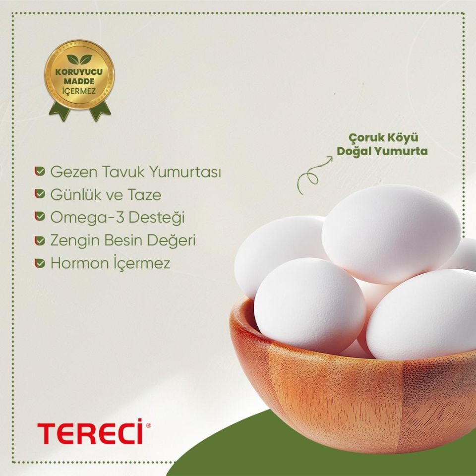 Çoruk Köyü Doğal Yumurta 15'li
