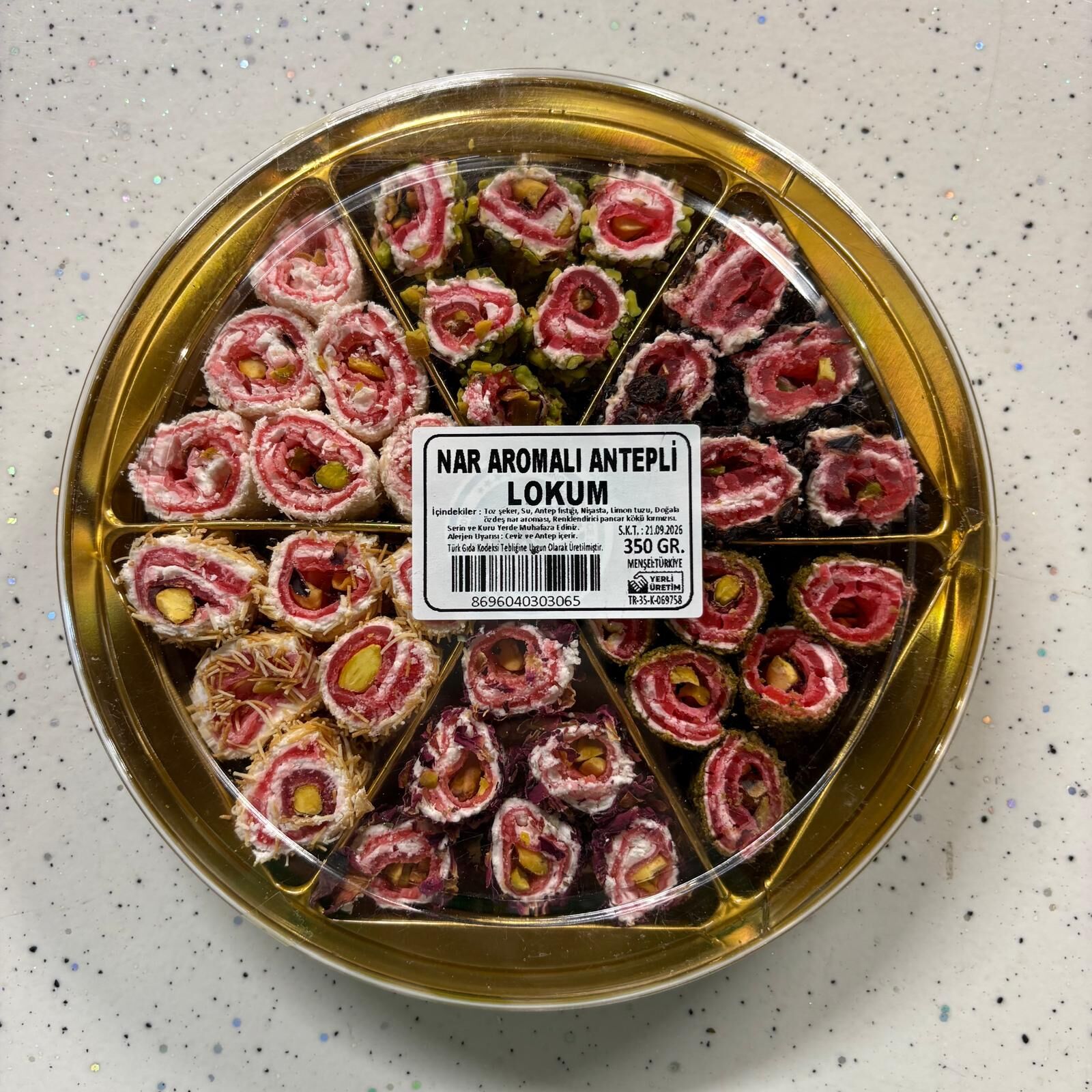 Nar Aromalı Antepli Lokum (350 gr)