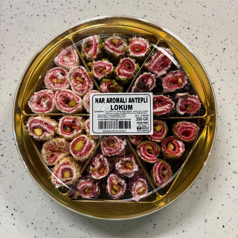 Nar Aromalı Antepli Lokum (350 gr)