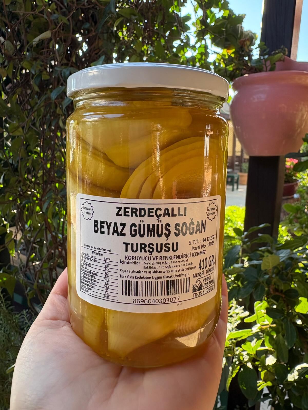 Zerdeçallı Gümüş Soğan Turşusu (410 gr)