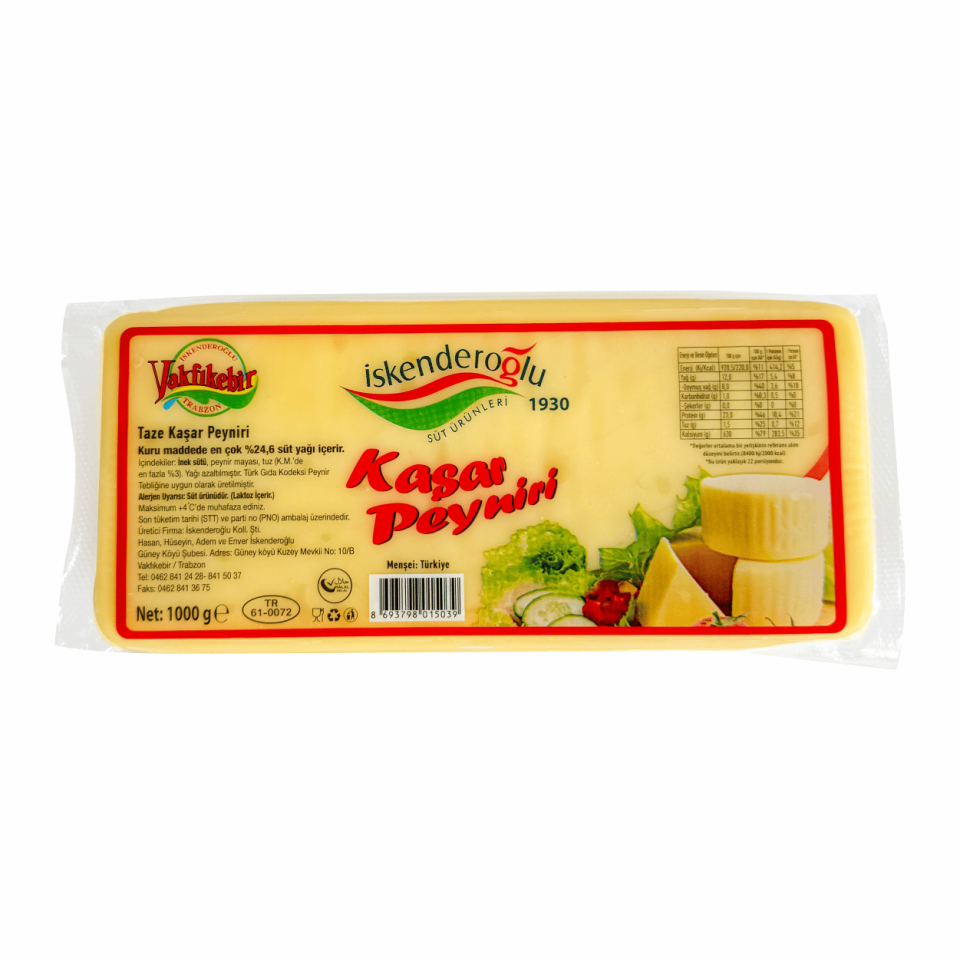 Trabzon Taze Kaşar Peyniri (1000 gr)