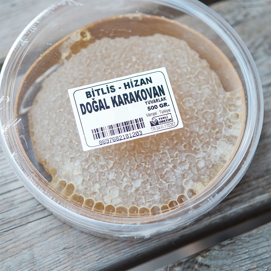 Bitlis Hizan Doğal Karakovan Bal Yuvarlak (600 gr)